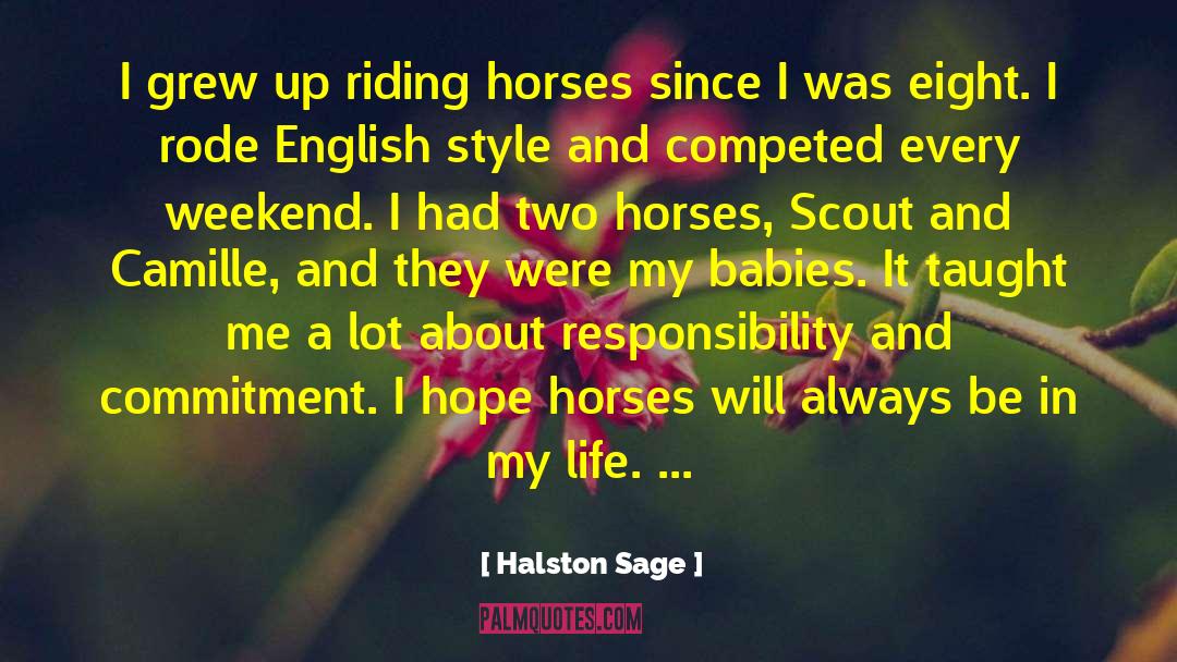 Army Cav Scout quotes by Halston Sage