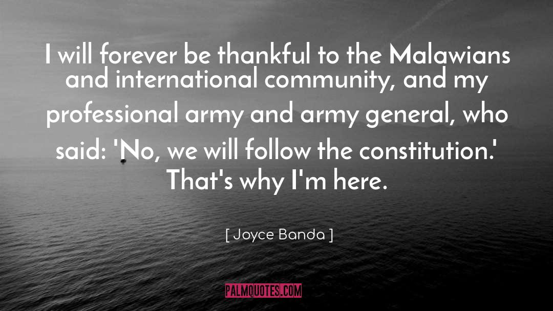 Army Motivational quotes by Joyce Banda