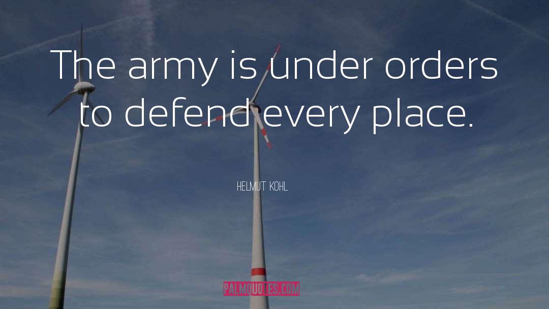 Army quotes by Helmut Kohl