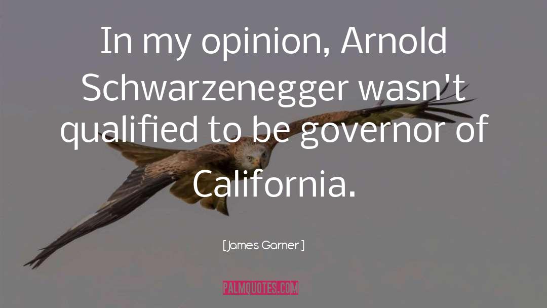 Arnold Schwarzenegger quotes by James Garner
