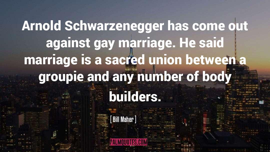 Arnold Schwarzenegger quotes by Bill Maher