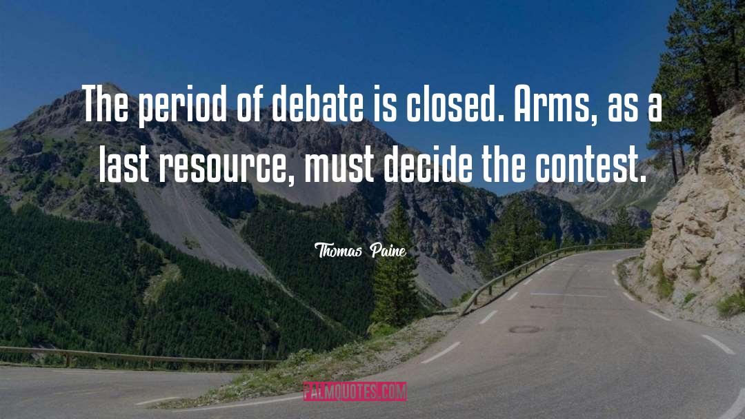 Arnzen Arms quotes by Thomas Paine