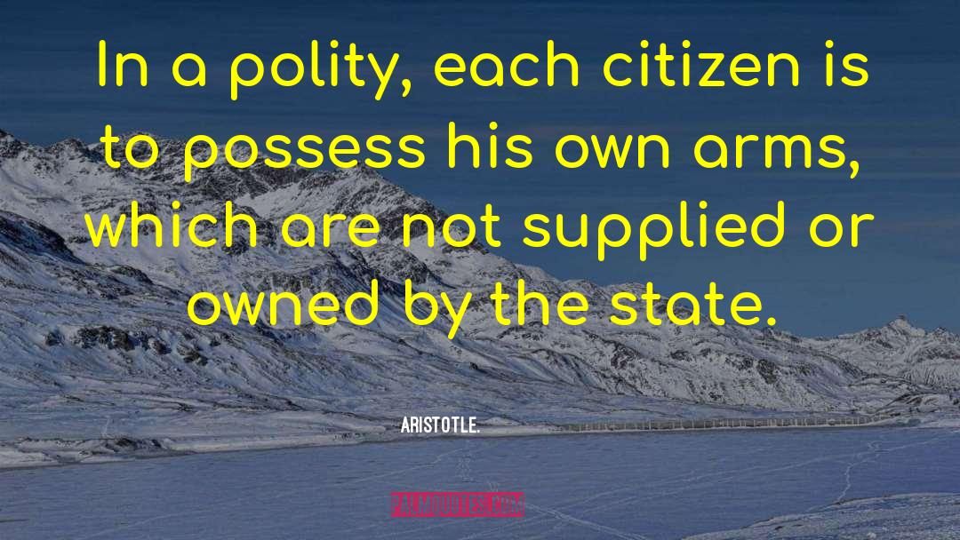 Arnzen Arms quotes by Aristotle.