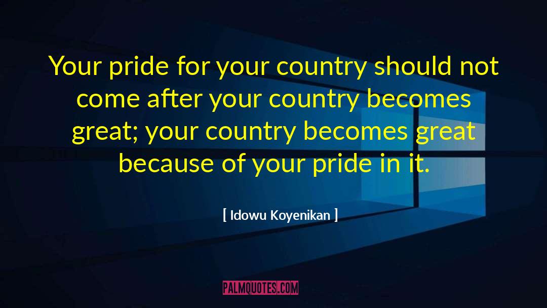 Aromatic Pride quotes by Idowu Koyenikan