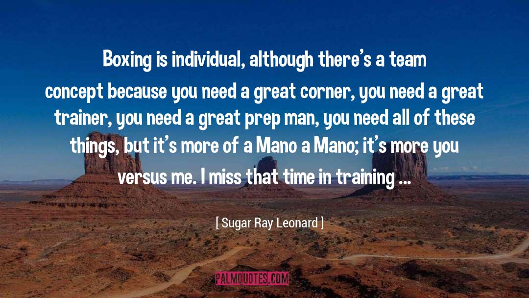 Aromatics In Cooking quotes by Sugar Ray Leonard