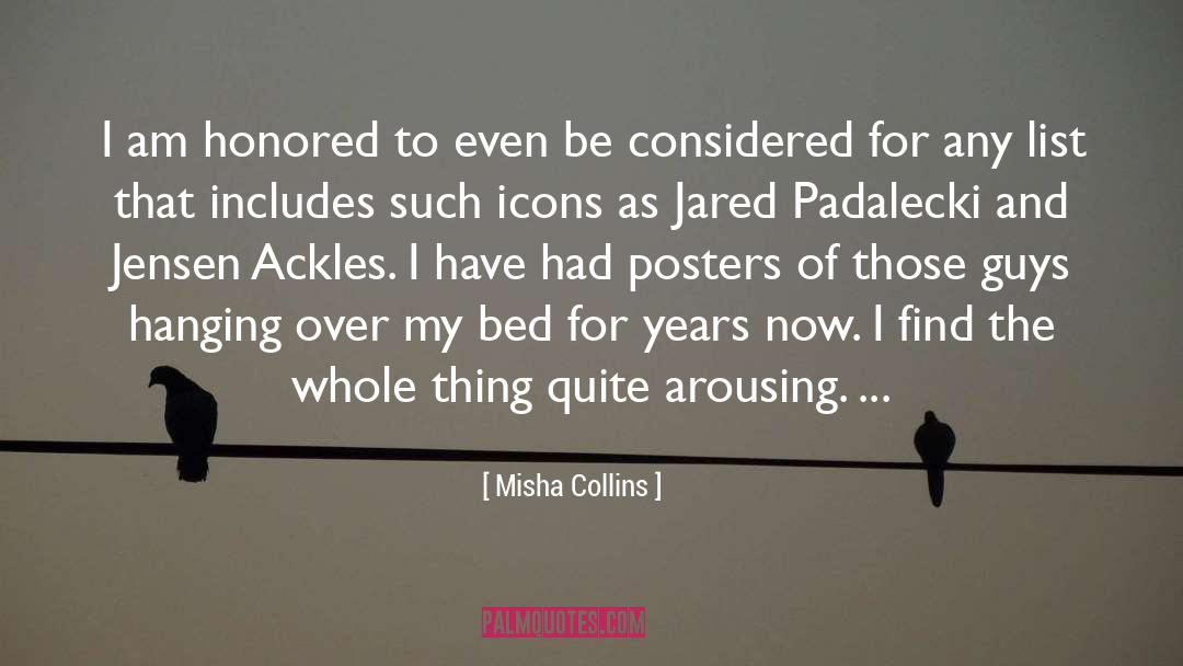 Arousing quotes by Misha Collins