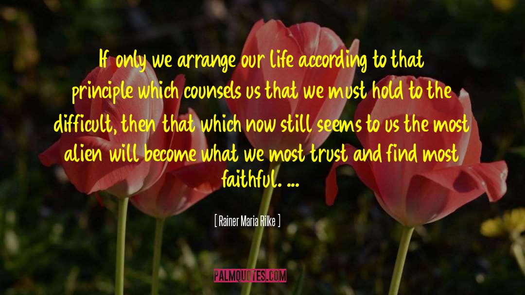 Arrange quotes by Rainer Maria Rilke