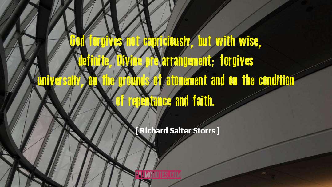 Arrangement quotes by Richard Salter Storrs