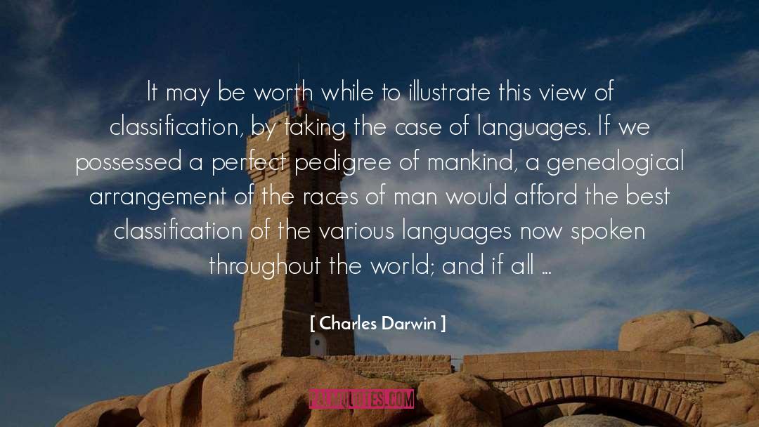 Arrangement quotes by Charles Darwin