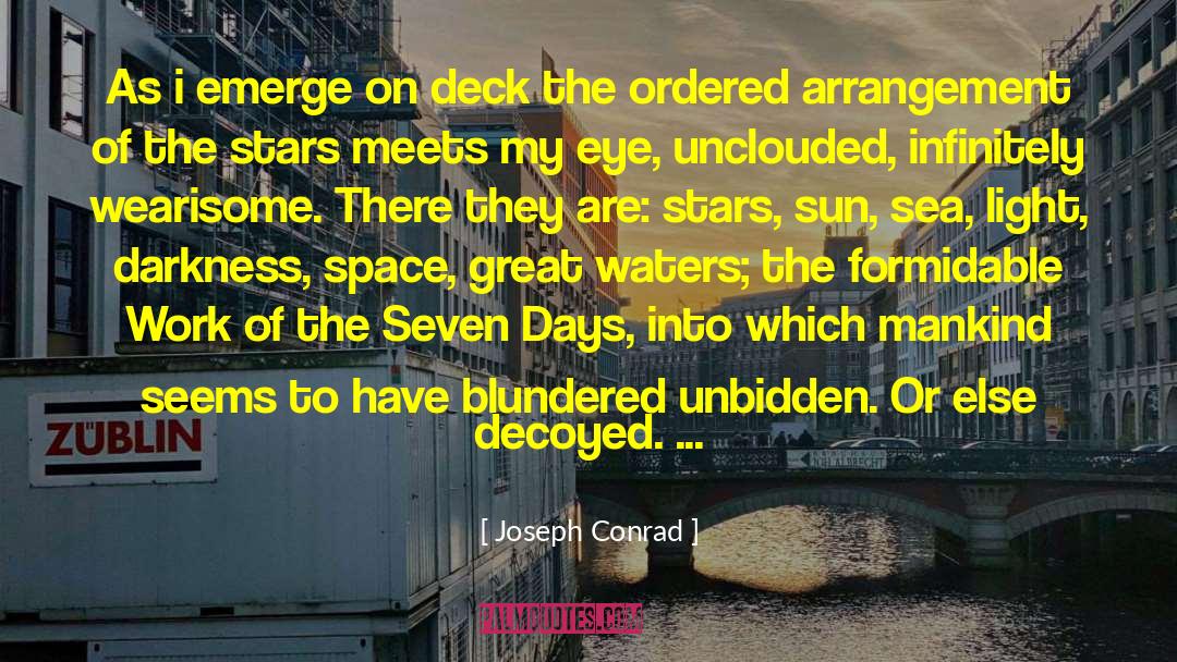 Arrangement quotes by Joseph Conrad