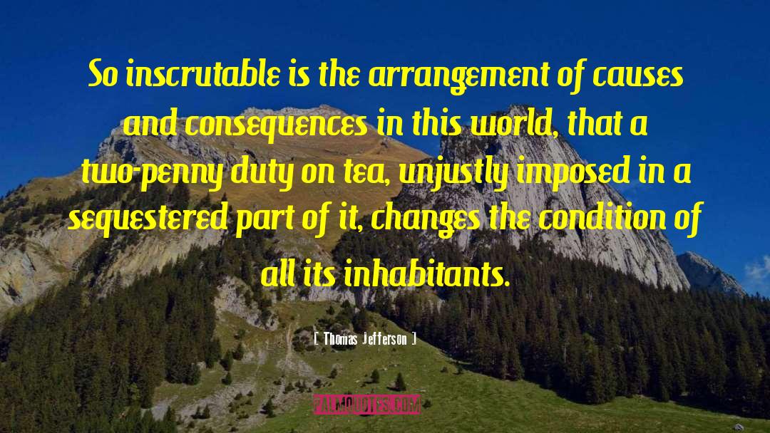 Arrangement quotes by Thomas Jefferson