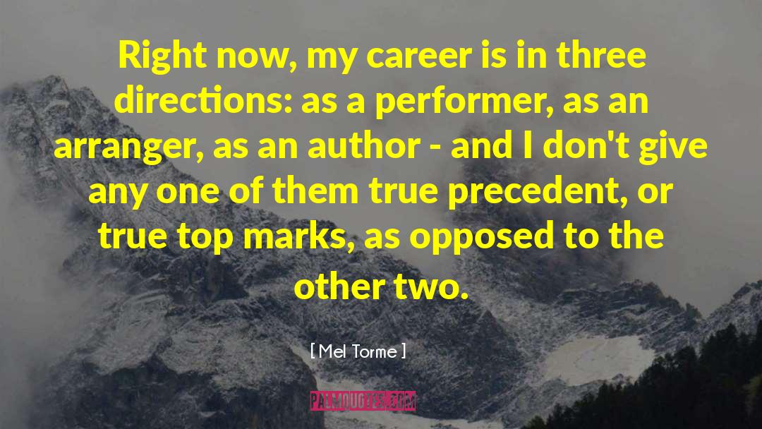 Arranger quotes by Mel Torme