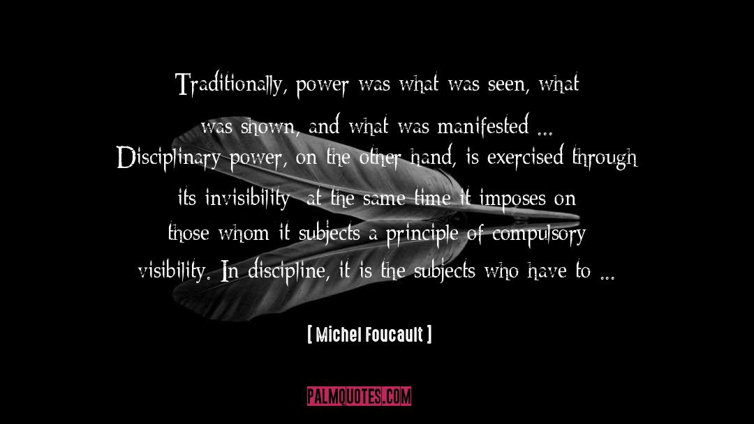 Arranging quotes by Michel Foucault