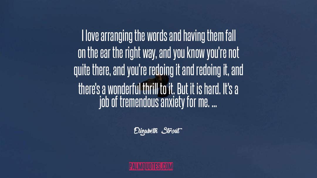 Arranging quotes by Elizabeth Strout