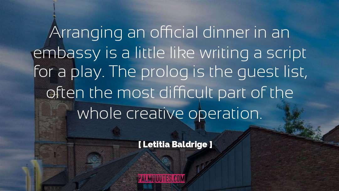 Arranging quotes by Letitia Baldrige