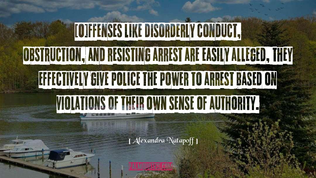 Arrest quotes by Alexandra Natapoff