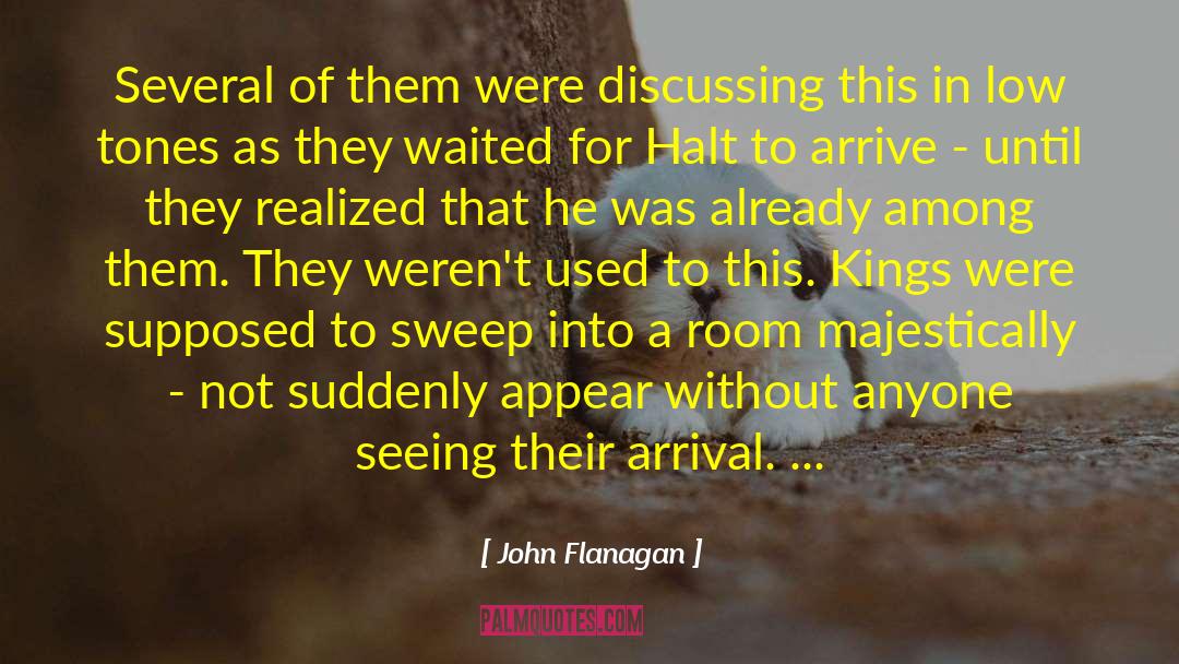 Arrivals quotes by John Flanagan