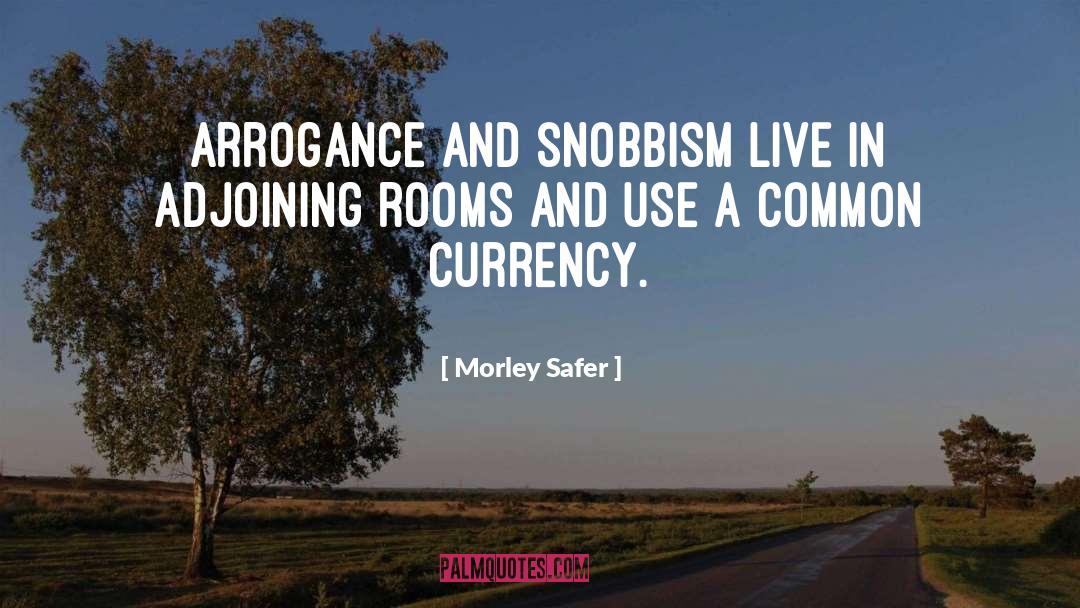 Arrogance quotes by Morley Safer