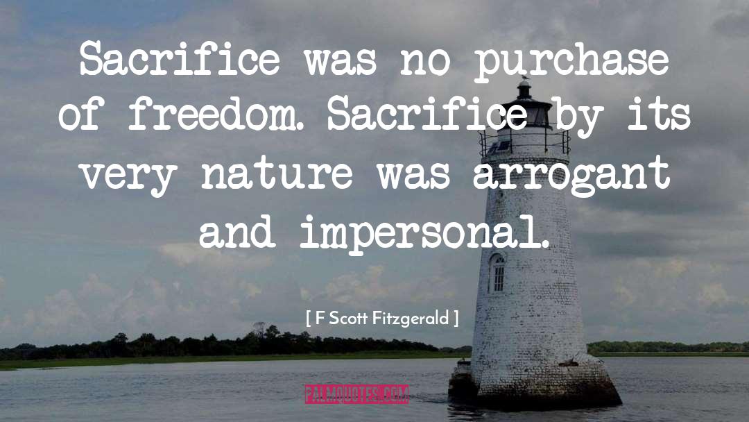 Arrogant quotes by F Scott Fitzgerald