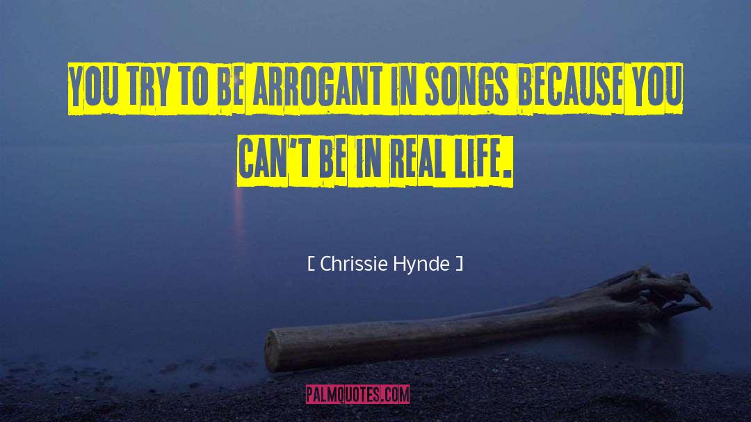 Arrogant Sneer quotes by Chrissie Hynde