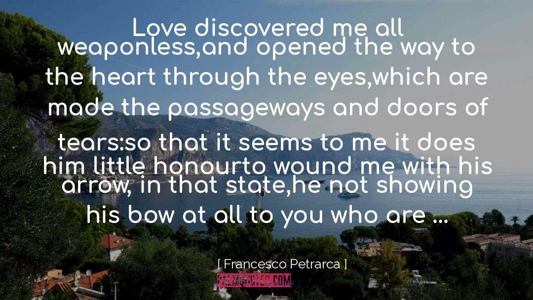 Arrow Heart Love quotes by Francesco Petrarca