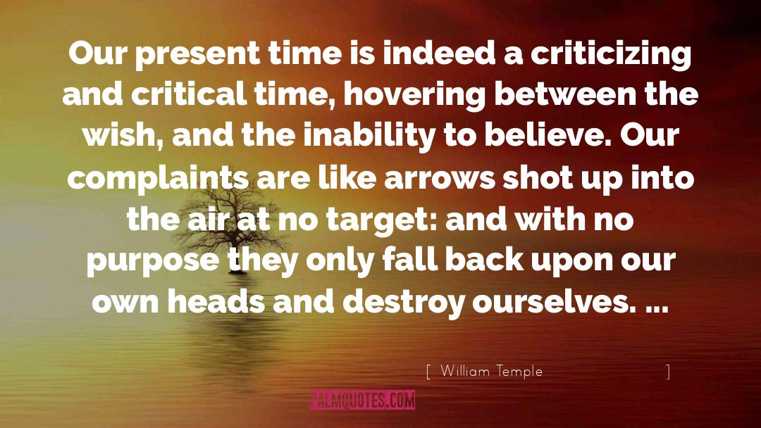 Arrows quotes by William Temple
