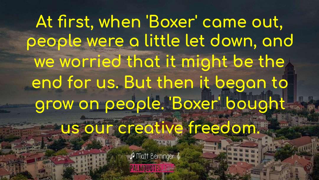 Arrozal Boxer quotes by Matt Berninger