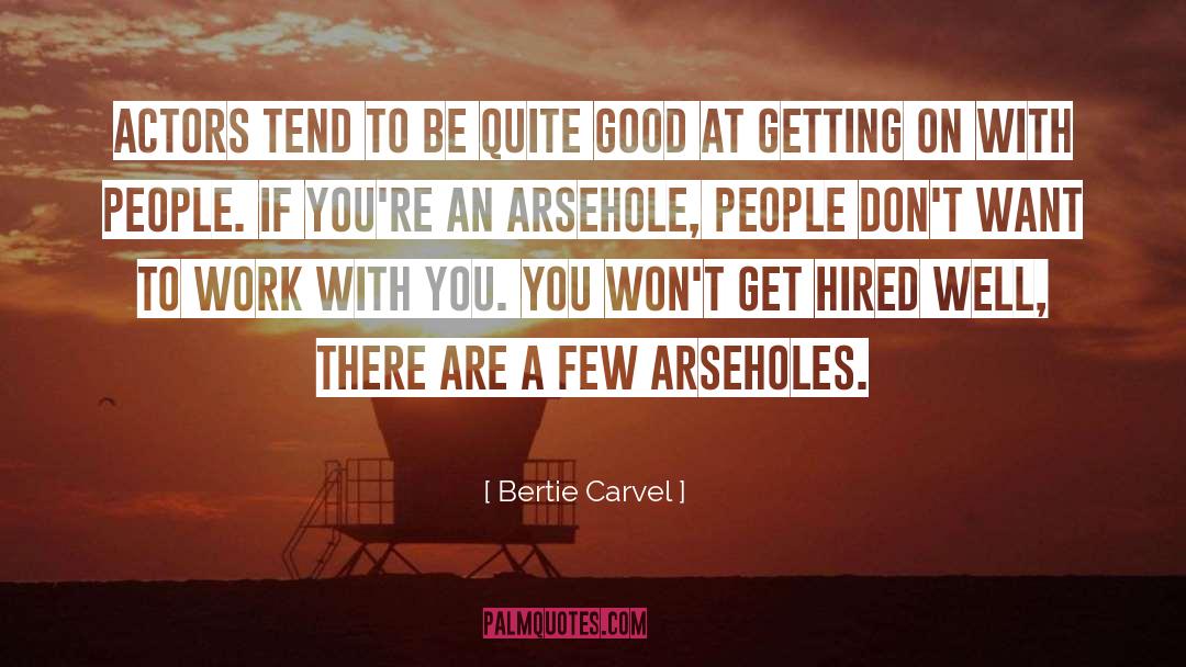 Arseholes quotes by Bertie Carvel