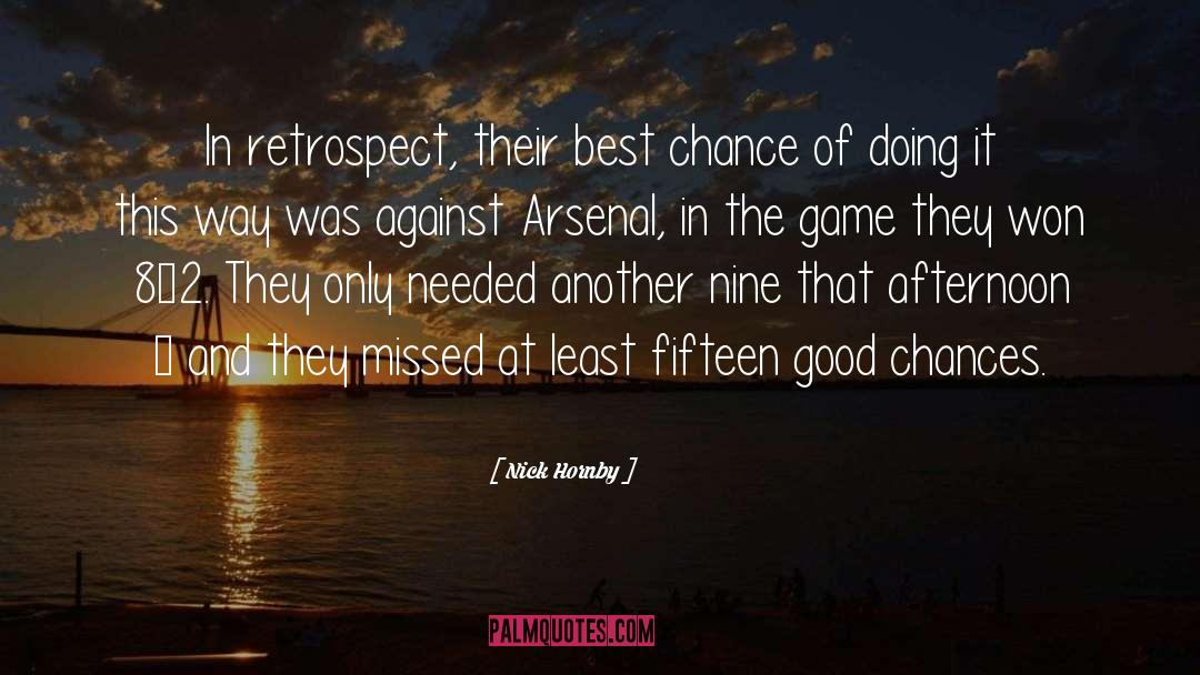 Arsenal quotes by Nick Hornby
