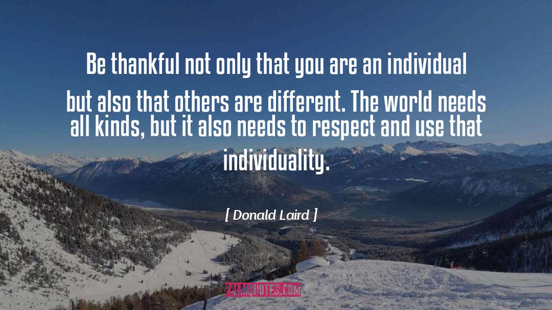 Art And Individuality quotes by Donald Laird