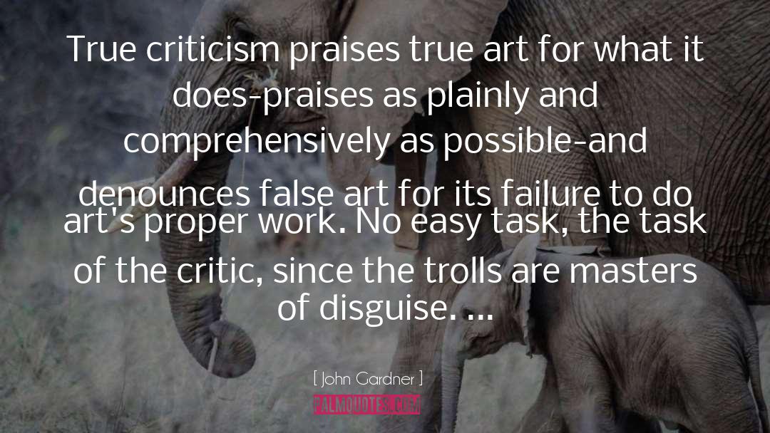 Art Critic quotes by John Gardner