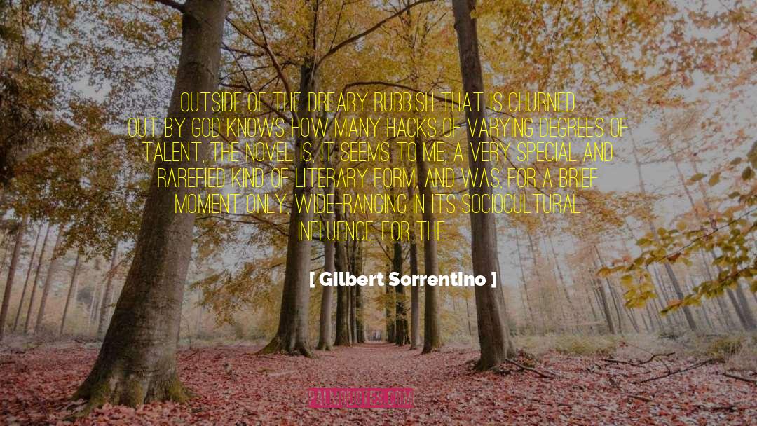 Art Criticism quotes by Gilbert Sorrentino