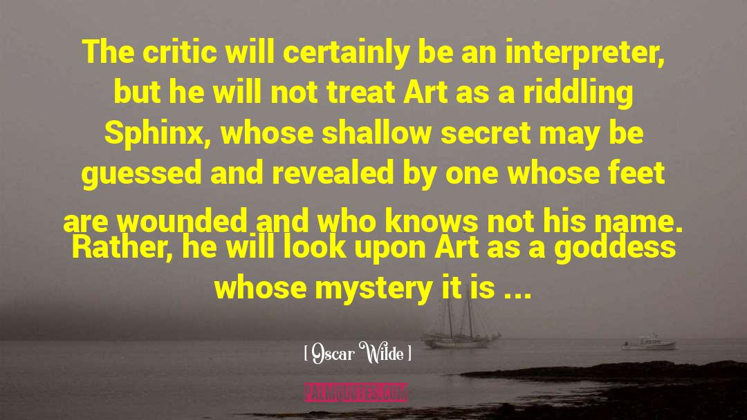 Art Criticism quotes by Oscar Wilde