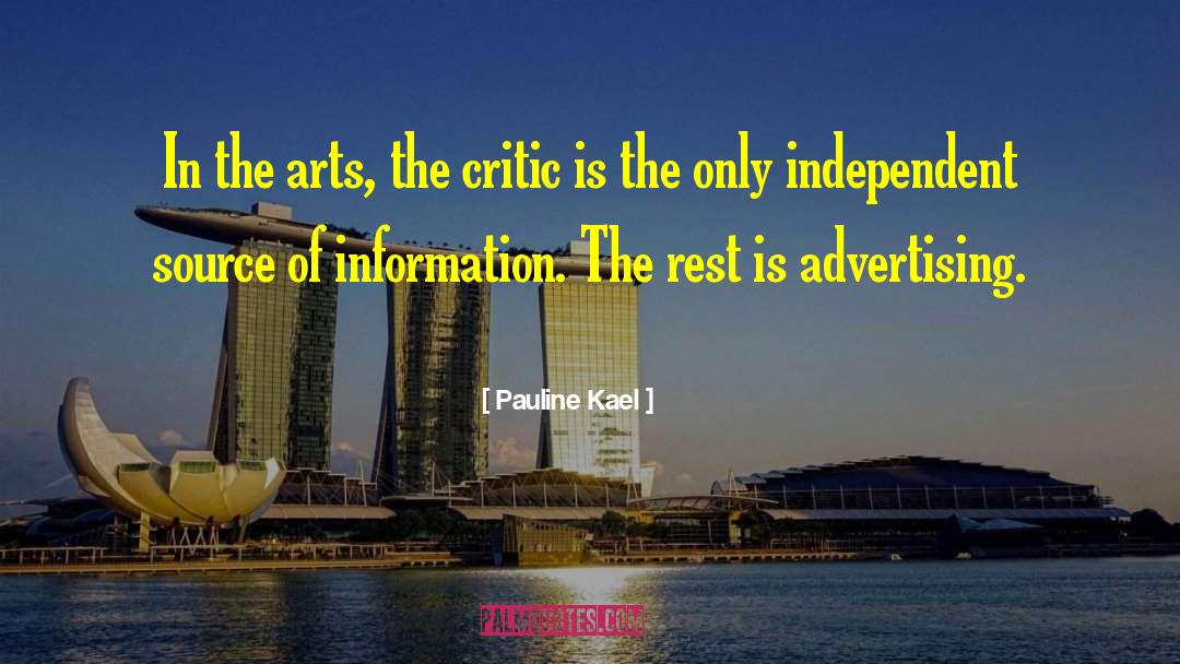 Art Critics quotes by Pauline Kael