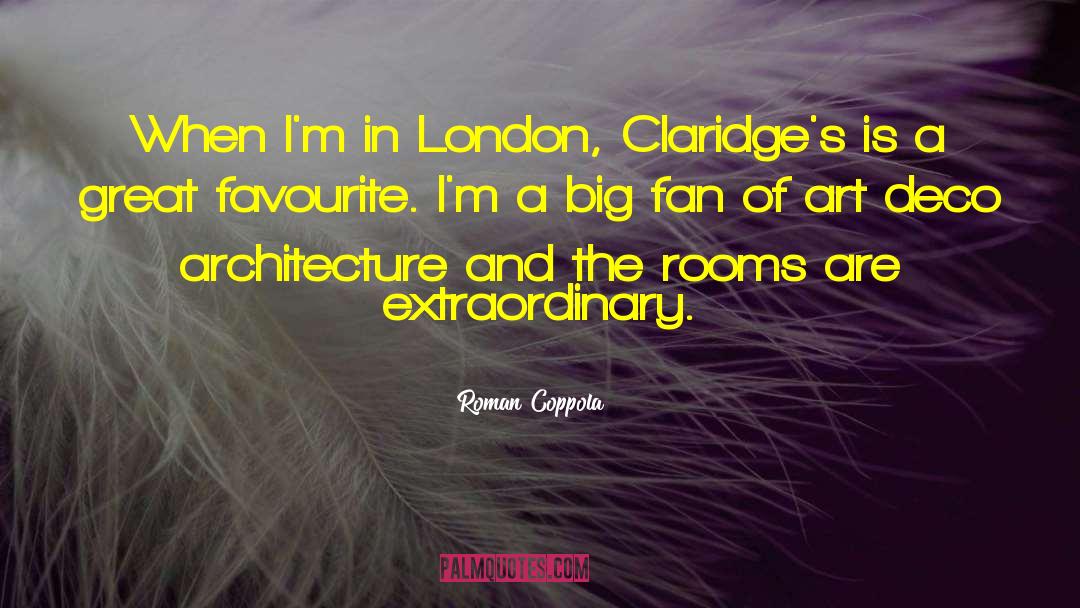 Art Deco quotes by Roman Coppola