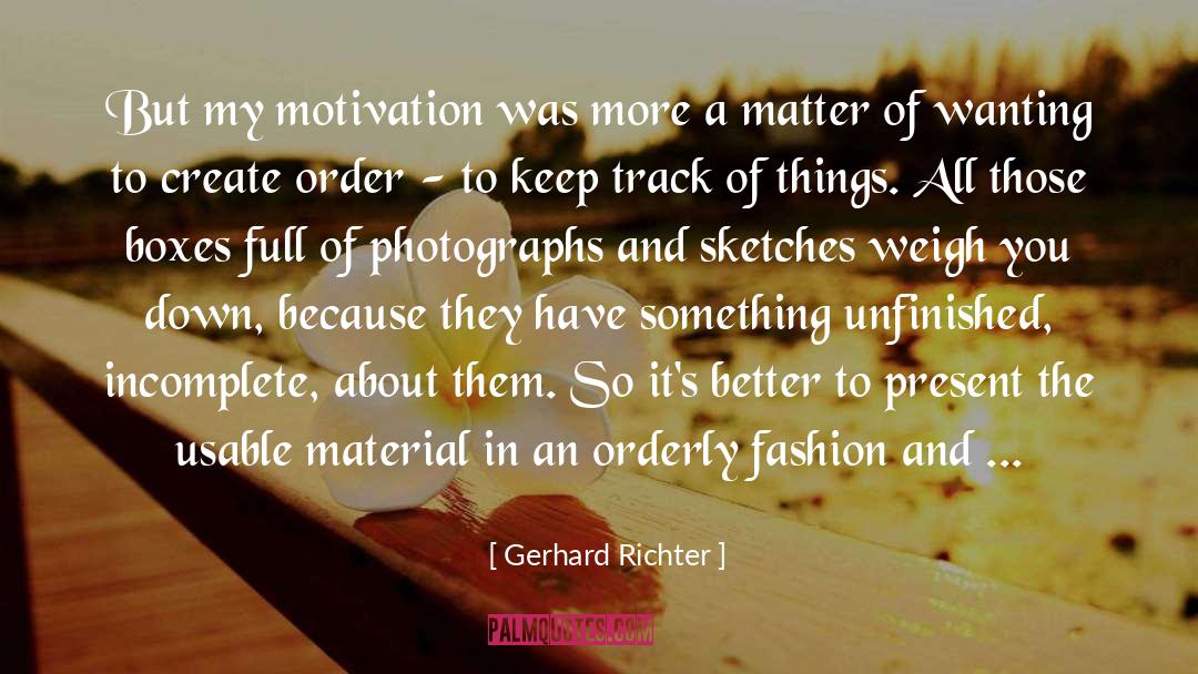 Art Director quotes by Gerhard Richter