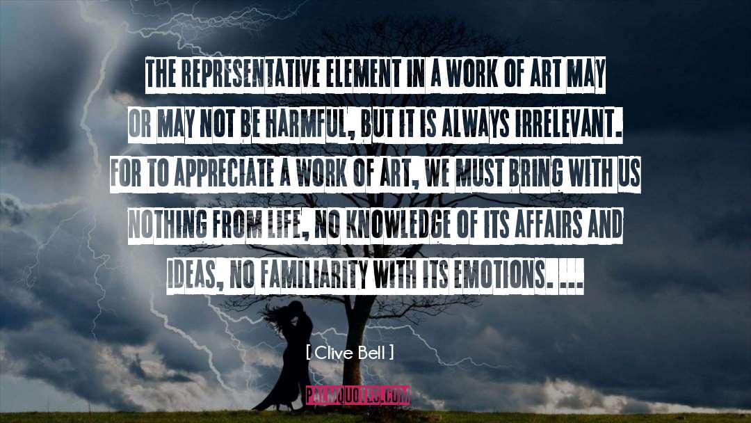 Art Displays Morals quotes by Clive Bell