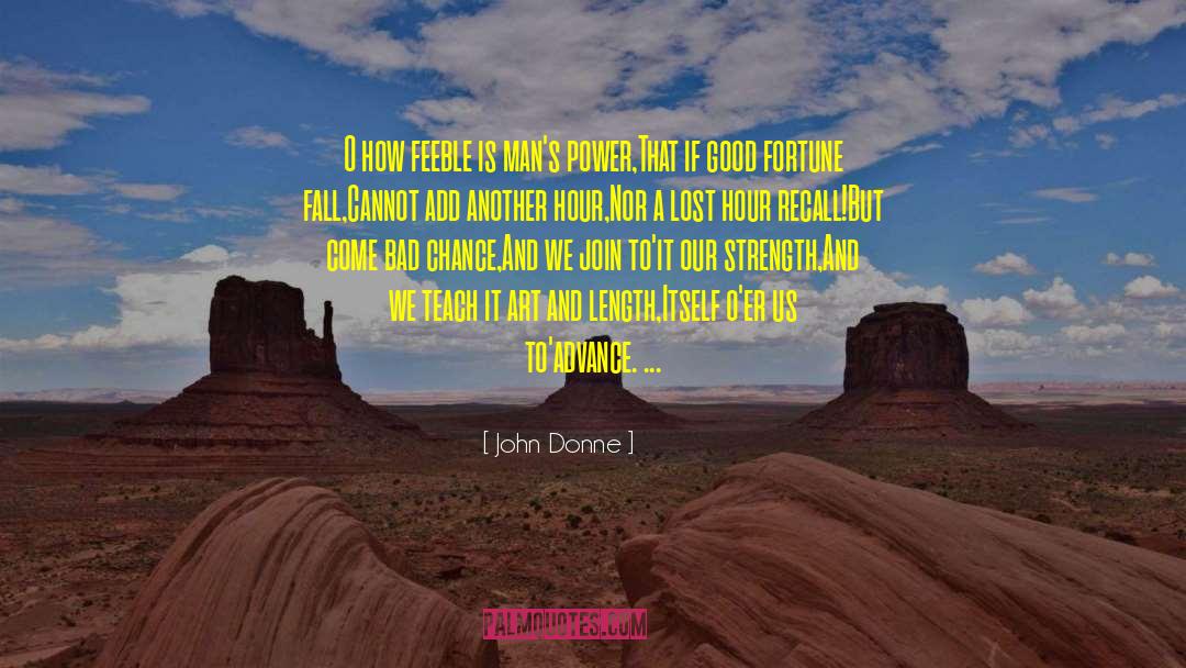 Art Forum quotes by John Donne