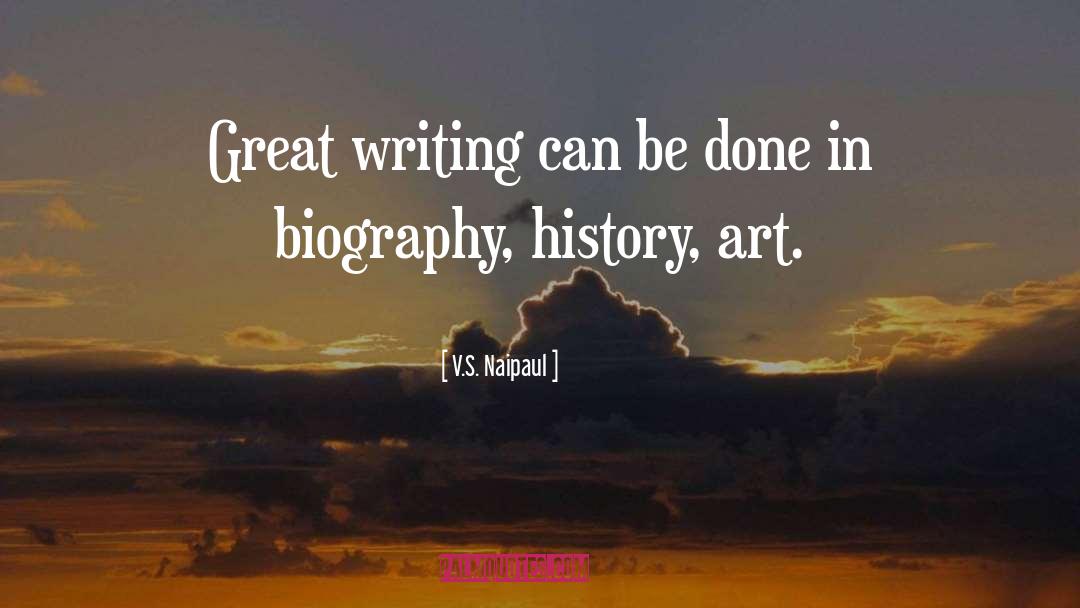 Art History quotes by V.S. Naipaul