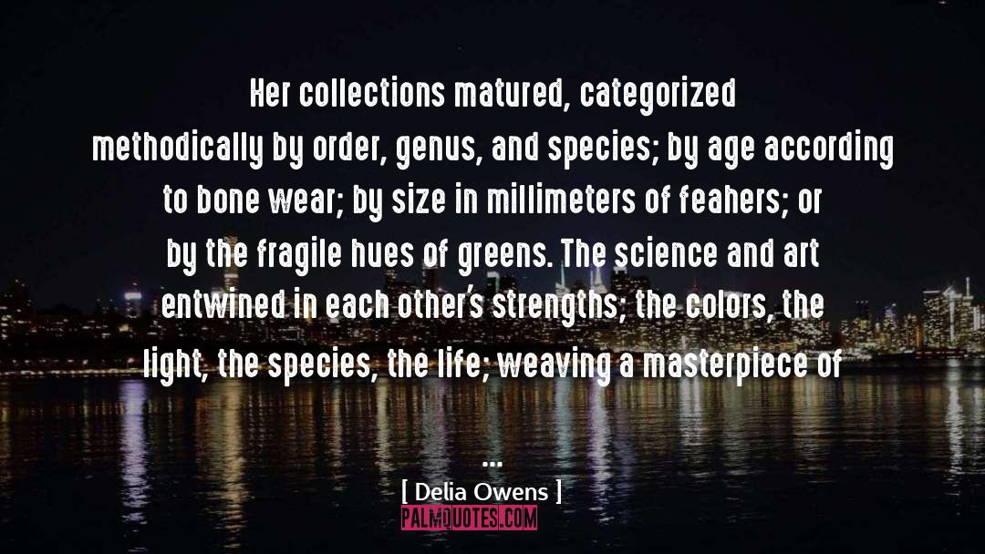 Art In Fiction quotes by Delia Owens