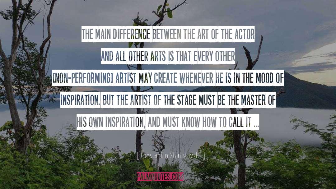 Art Inspiration quotes by Constantin Stanislavski