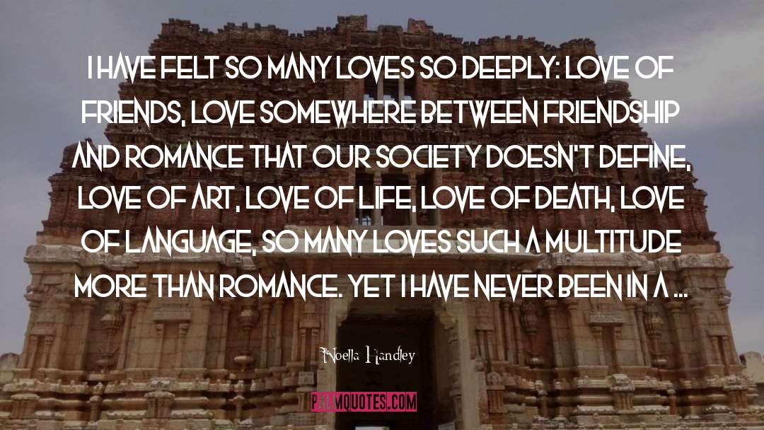 Art Love quotes by Noella Handley