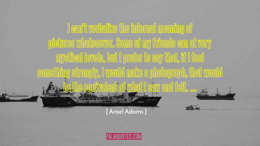 Art Meaning quotes by Ansel Adams