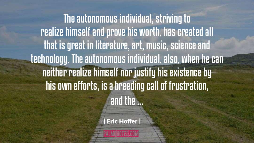 Art Music quotes by Eric Hoffer