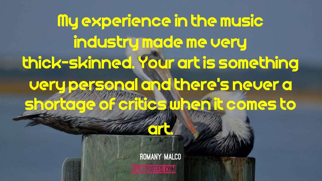 Art Music quotes by Romany Malco