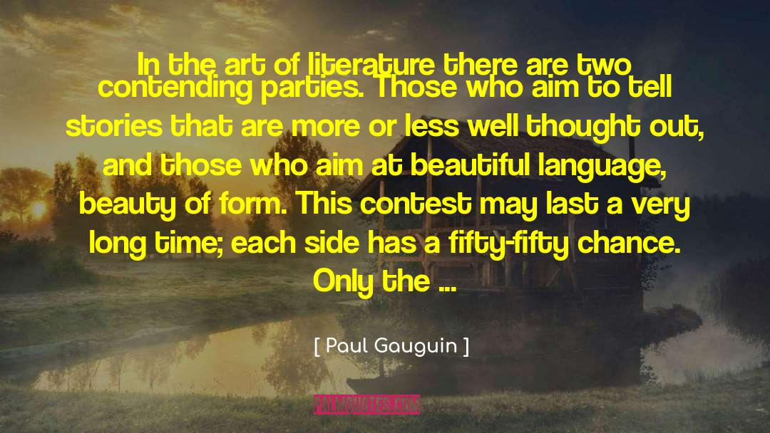 Art Of Literature quotes by Paul Gauguin