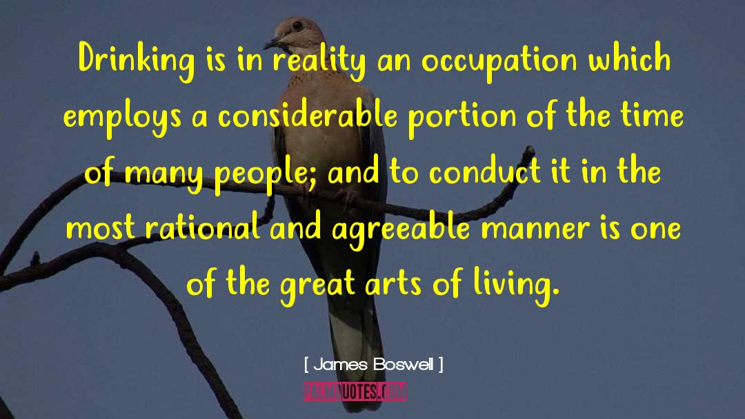 Art Of Living quotes by James Boswell