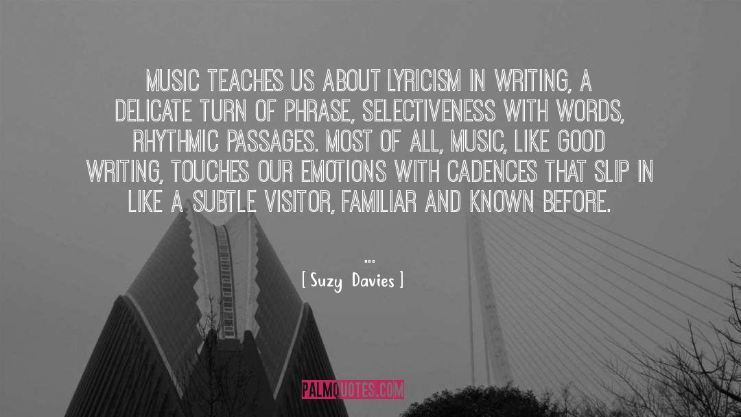 Art Of Writing quotes by Suzy  Davies