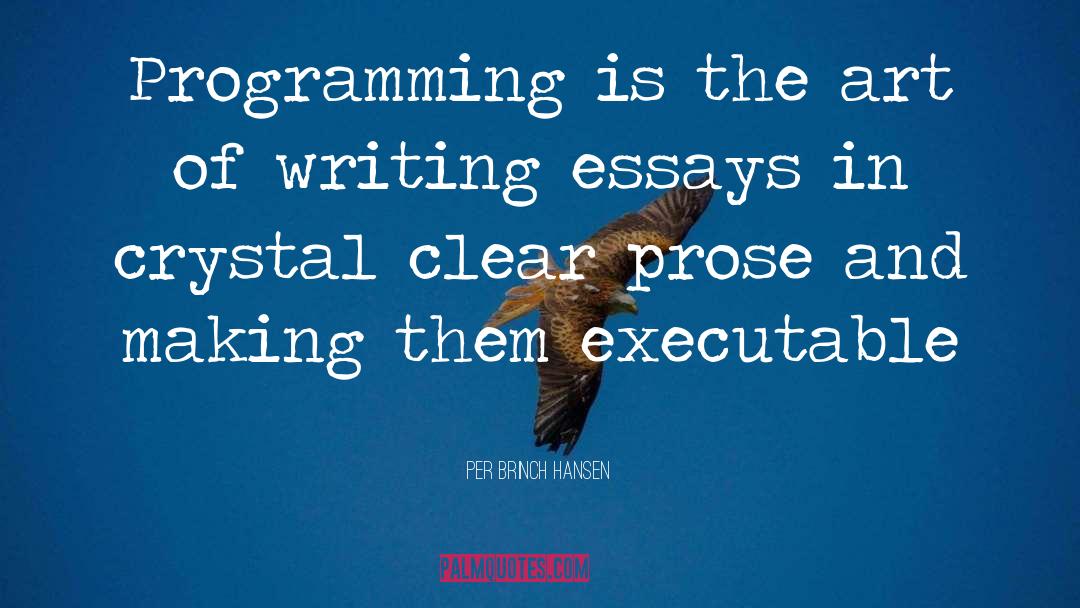 Art Of Writing quotes by Per Brinch Hansen