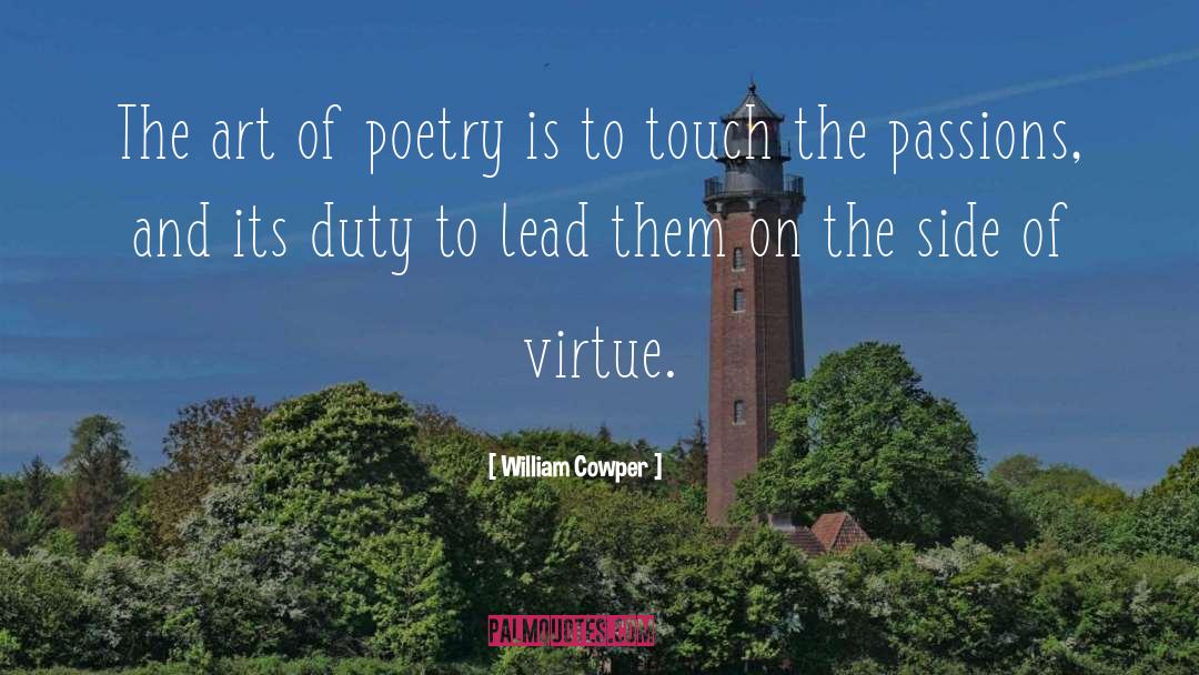 Art Passion quotes by William Cowper